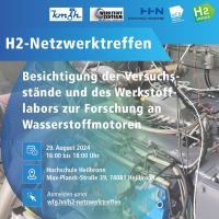 H2-Netzwerktreffen am Campus Sontheim im Labor für Kolbenmaschinen