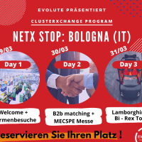 EVOLUTE präsentiert: CLUSTERXCHANGE PROGRAM NEXT STOP: BOLOGNA (IT)