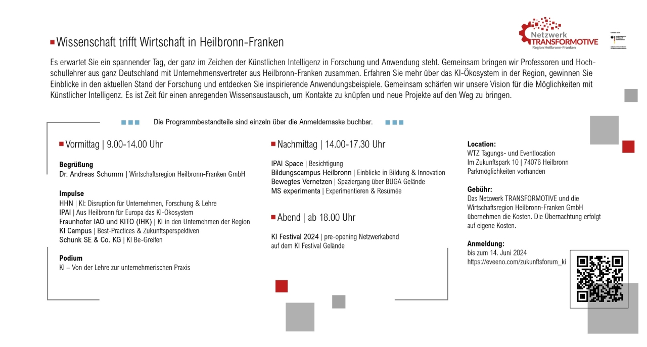 2024 TRAFO Zukunftsforum KI_Einladung2